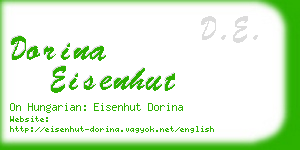dorina eisenhut business card